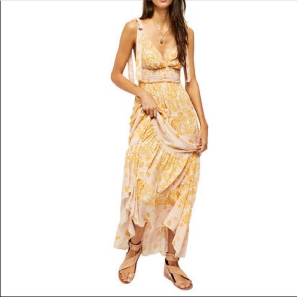 Free People Dresses & Skirts - FREE PEOPLE Let’s Smock About It Maxi Dress